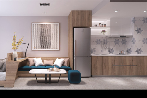 海口100平米以下現(xiàn)代簡約風(fēng)格芒果社家裝設(shè)計(jì)效果圖