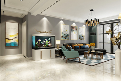 泰州市靖江恒大御景半島別墅現(xiàn)代簡約風(fēng)格三居室裝修案例