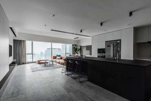 玉林101-200平米現(xiàn)代簡約風格巴黎水岸室內(nèi)裝修設計案例