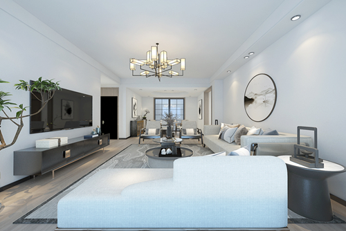 百色市城東左側(cè)地產(chǎn)開發(fā)東面3號住宅樓現(xiàn)代簡約風(fēng)格三居室裝修案例