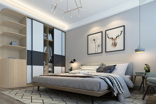 百色市城東左側(cè)地產(chǎn)開發(fā)東面3號住宅樓北歐風(fēng)格三居室裝修案例