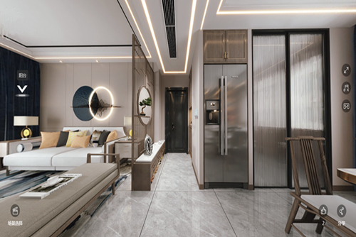 茂名市東湖新苑新中式風(fēng)格四居室裝修案例