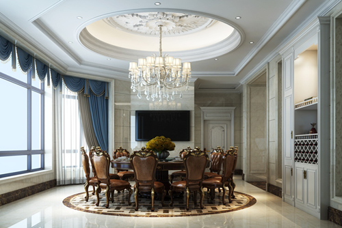 中山市金澳華庭歐式風(fēng)格別墅裝修案例