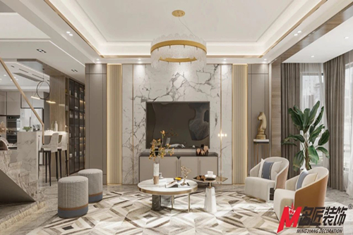 福州市龍湖&middot;云峰原著現(xiàn)代風格四居室裝修案例