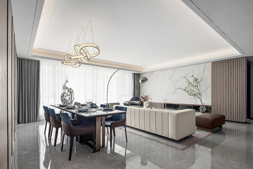 涼山彝族自治州邦泰&middot;玖熙臺(tái)現(xiàn)代風(fēng)格四居室裝修案例