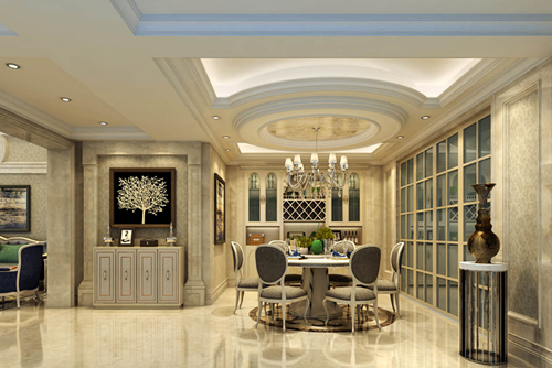 ?？谑胁擦治髟窔W式風(fēng)格復(fù)式裝修案例