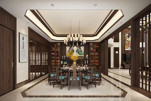 清遠(yuǎn)市東方天城新中式風(fēng)格平層裝修案例