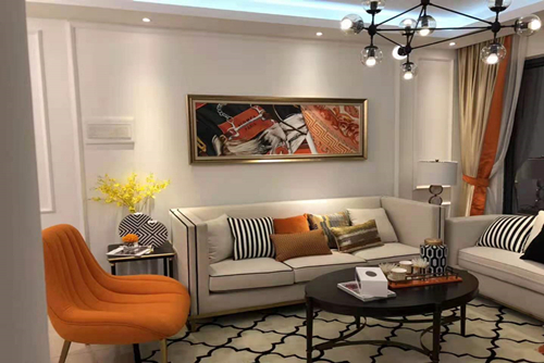 ?？谑袗廴A小區(qū)現代簡約風格三居室裝修案例