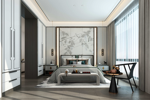 ?？谑心蠂?guó)威尼斯城新中式風(fēng)格別墅裝修案例