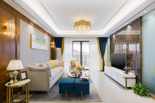 海口市?？谌A潤中心現(xiàn)代簡約風(fēng)格三居室裝修案例