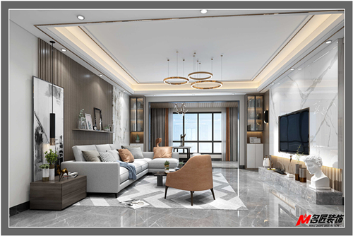 江門市東富花園輕奢風(fēng)格平層裝修案例