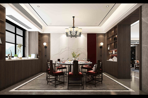 茂名市博雅新邸新中式風(fēng)格別墅裝修案例