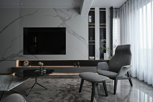 中山市雅居樂(lè)萬(wàn)象郡2期現(xiàn)代簡(jiǎn)約風(fēng)格三居室裝修案例