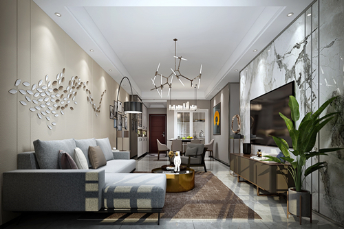 三明市北山新村現(xiàn)代簡約風(fēng)格三居室裝修案例