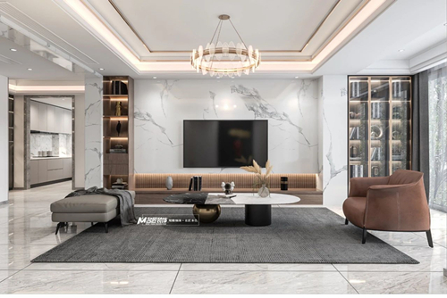 汕頭市盈納華府輕奢風(fēng)格復(fù)式裝修案例