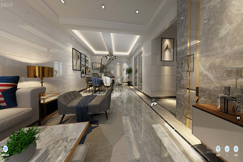 廣州市恒大山水城輕奢風(fēng)格復(fù)式裝修案例