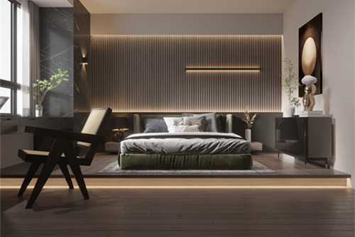 中山市敏捷紫嶺國(guó)際輕奢風(fēng)格三居室裝修案例