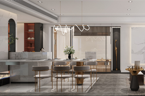 中山市泰安樓現(xiàn)代簡(jiǎn)約風(fēng)格四居室裝修案例