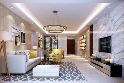 中山市尚景天峰現(xiàn)代簡約風(fēng)格四居室裝修案例