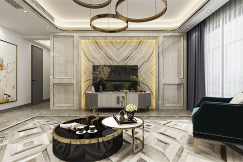 中山市雋園輕奢風(fēng)格四居室裝修案例