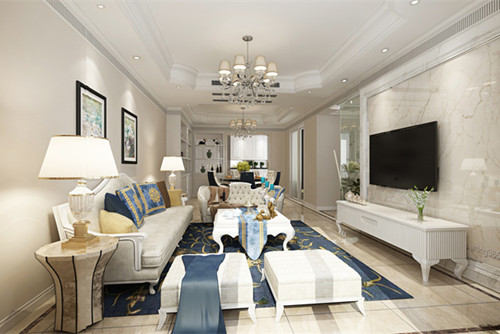 中山市第三期教師職工樓現(xiàn)代簡約風(fēng)格三居室裝修案例