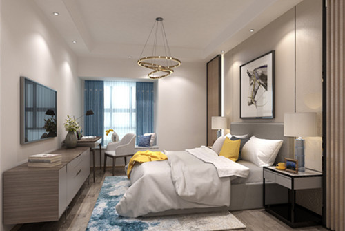 中山市健康花城新中式風格別墅裝修案例