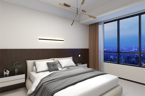 潮州市八號工業(yè)區(qū)住宅現(xiàn)代簡約風格四居室裝修案例