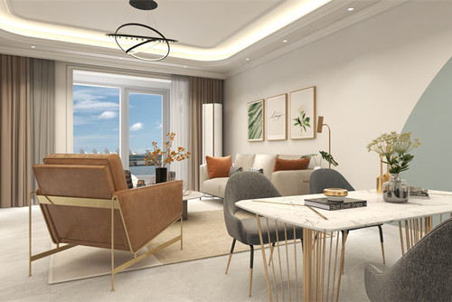 海口市誠(chéng)方創(chuàng)世紀(jì)廣場(chǎng)現(xiàn)代簡(jiǎn)約風(fēng)格三居室裝修案例