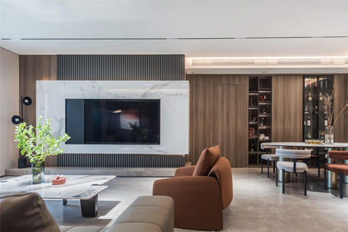 ?？谑袊?guó)貿(mào)城市花園現(xiàn)代簡(jiǎn)約風(fēng)格四居室裝修案例