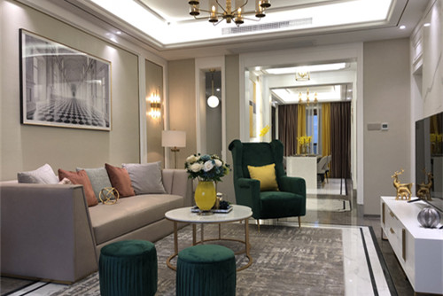 ?？谑胁擦治髟访朗斤L(fēng)格三居室裝修案例