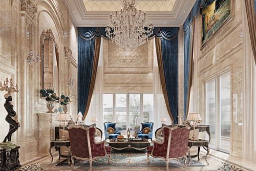 ?？谑卸际猩謿W式風(fēng)格別墅裝修案例