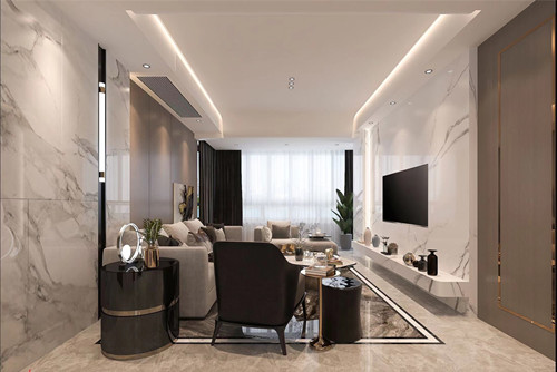 莆田市河濱花園現(xiàn)代簡(jiǎn)約風(fēng)格四居室裝修案例