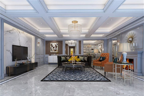 合肥市偉星公園都薈美式風(fēng)格別墅裝修案例